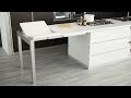 Atim Voilà - Pull-out top table with folding system | Piano estraibile con prolunga a libro