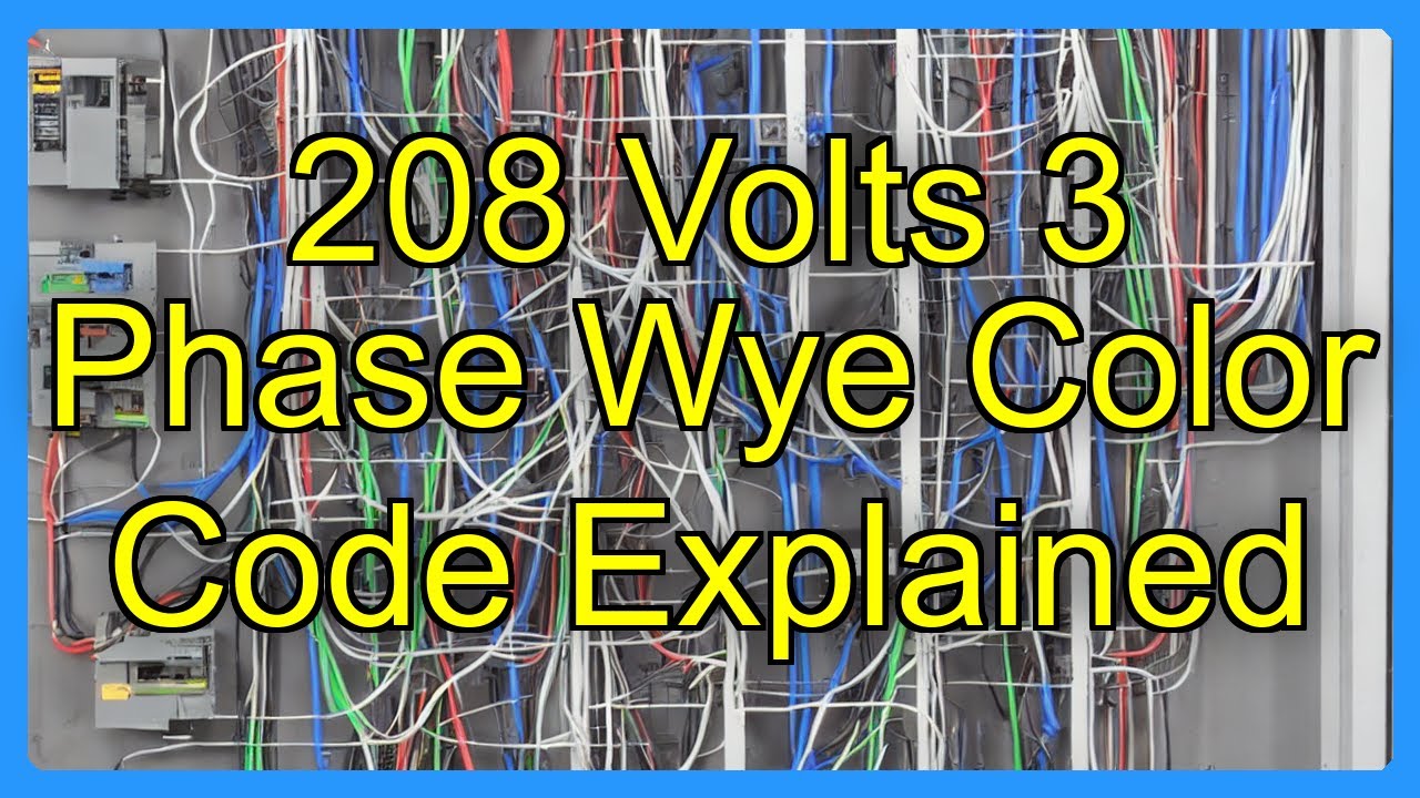 Mv Phase Color Coding 208 Volts 3 Phase Wye Color Code Explained - YouTube