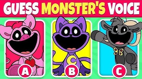 IMPOSSIBLE Guess The POPPY PLAYTIME CHAPTER 3 MONSTERS By their VOICE & EMOJI | The Smiling Critters