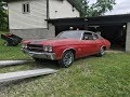 Survivor Cranberry Red 1970 Chevelle SS396 4 Speed Sees Daylight After 40 Year Hibernation.