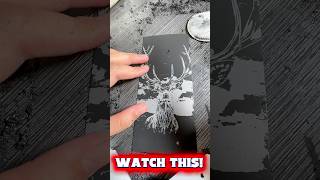 Majestic Deer Scratch Art! 🦌✨ #shorts