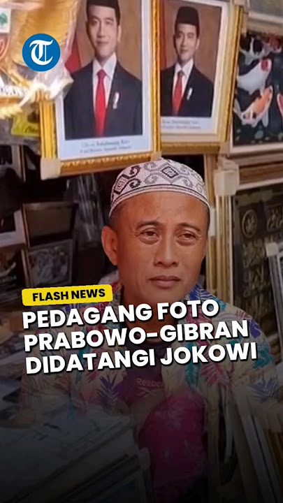 PEDAGANG FOTO PRABOWO-GIBRAN DIDATANGI JOKOWI 3 KALI