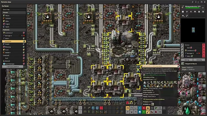 Factorio Space Age - Space Science Platform