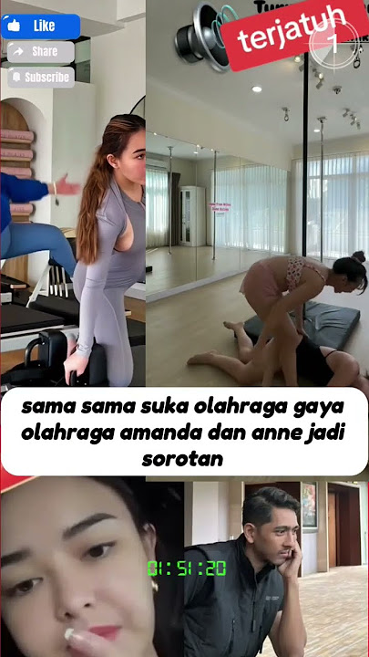 gaya olahraga amanda jadi sorotan #amandamanopo #putriannearyasaloka #aryasaloka
