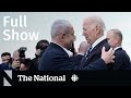 CBC News: The National | Biden in Israel, New Manitoba premier, Trans health care