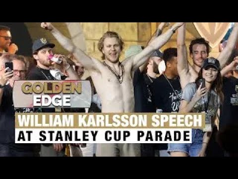 William Karlsson speech at Stanley Cup parade