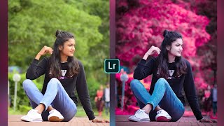Pink tone Lightroom photo editing tutorial screenshot 5