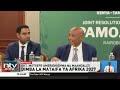 Rais wa CAF Patrice Motsepe aridhishwa na maandalizi ambayo Kenya, Uganda na Tanzania zimepiga