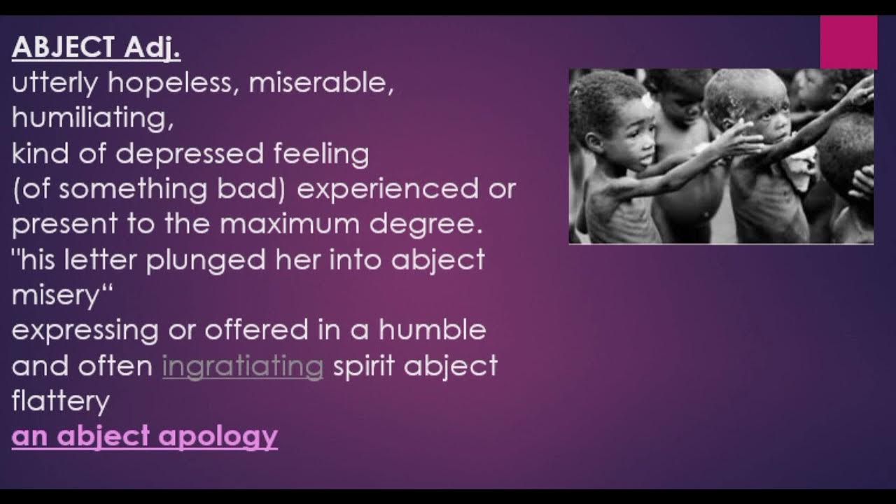ABJECT meaning And Usage In Sentences YouTube abject-meaning-and-usage-in-sentences-youtube