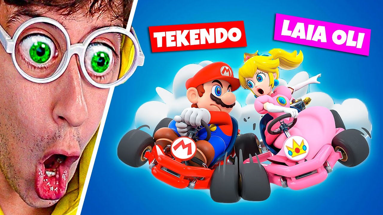 🔥 Novios 1v1 🔥 Mario vs Peach 👸🏼!! (Carrera vs Laia Oli ❤️) - Mario Kart 8 Deluxe #3 TEKENDO