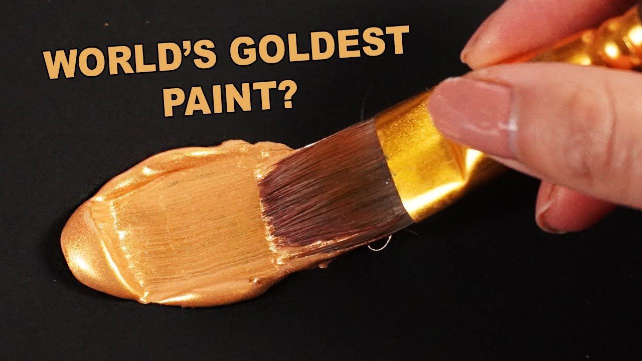 I Tested The World's Goldest Paint..(how close to real gold is it??) 