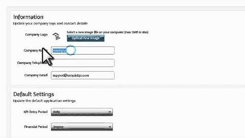 Company Settings  |  SimpleKPI Getting Started