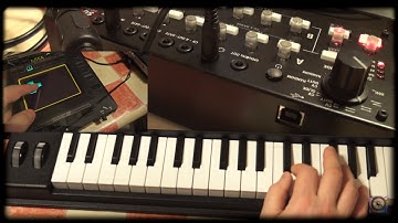 Korg old style Jam: Micro Korg XL, SQ 1, Kaossillator Pro, Volca Beats