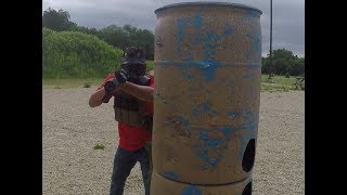 Shooting With a Gas Mask