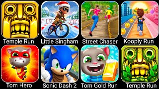 Temple Run, Little Singham, Street Chaser, Kooply Run, Tom Hero, Sonic Dash, Tom Gold Run,Temple Run screenshot 4