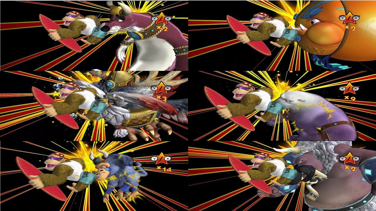 Funky Kong vs the Snowmad Bosses