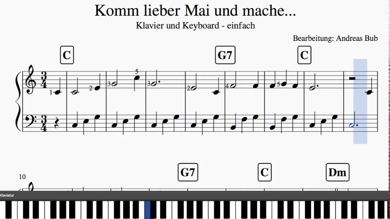 Kinderlieder Von Sehr Leicht Bis Mittelschwer Zuhause Klavier Oder Gitarre Lernen