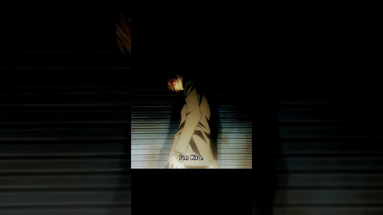 "Watashi wa Kira desu"God of death ☠️ light yagami the owner of death note