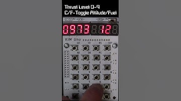 KIM Uno Playing Lunar Lander. KIM-1 replica!