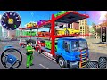 Trailer truck car transporter 3D Game #truck