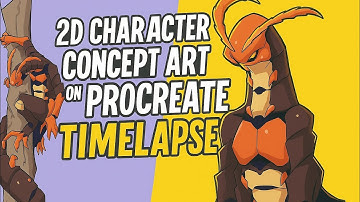 Creating "2D Character Concept Art on Procreate | Step-by-Step Timelapse" #conceptart  #digitalart