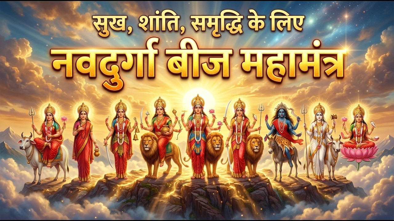 Powerful Navdurga Beej Mantra Stotram | सुख, शांति, समृद्धि का दिव्य कवच | Sarva Raksha Stotra