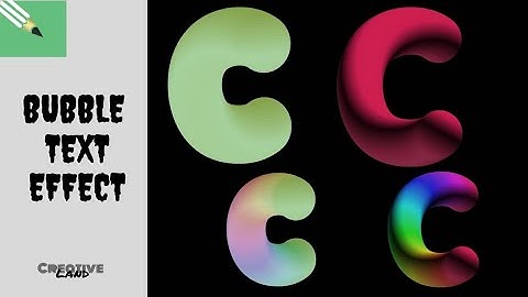 Bubble Text Effect in CorelDraw