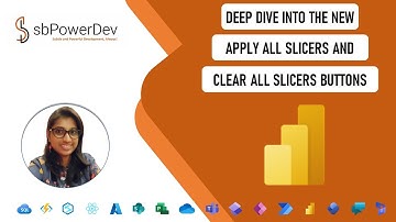 Apply all Slicers and Clear all Slicers buttons in Power BI | #sbPowerDev