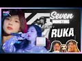 Seven monsters  day 7 ruka   sisters react