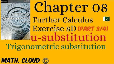 Exercise 8D| part 3/4 | Pure Mathematics 2&3| Urdu/Hindi #A_level #further_calculus #integration