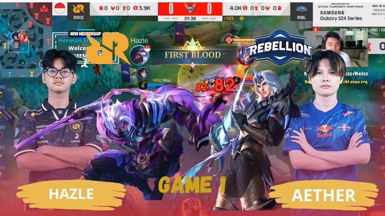 Rasel Rbl DEBUT PERTAMA HAZLE!!!! RRQ VS RBL GAME 1 - YouTube