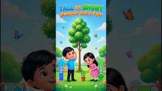 Cartoon learning video for kids learn tall and small.with both characters arrav and simran.#tranding