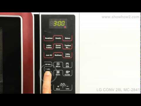 Lg Mc 2841sps Convection Microwave Oven How To Set The Clock Youtube