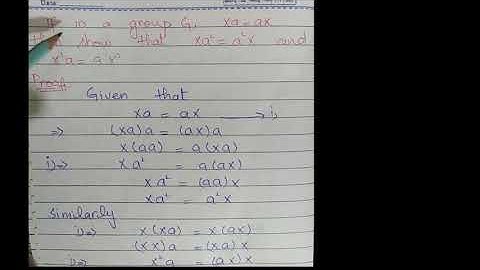 If in a group G xa=ax, then show that xa^2=a^2x and x^2a=ax^2.
