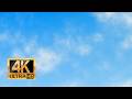 4K Summer Clouds Ambient | Relaxing Daydreaming Sky (Slow Motion Edition) | Study & Sleep (100 mins)