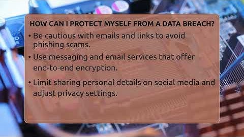 How Can I Protect Myself From A Data Breach? - Talking Tech Trends