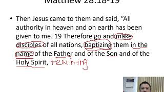 Confirmation Lesson - Baptism 1