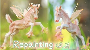 Painting a Spring Fantasy Foal!  - Custom/Resculpt پری‎ (Peri) Pegasus Fairy ModelHorse Tutorial