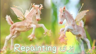 Painting a Spring Fantasy Foal!  - Custom/Resculpt پری‎ (Peri) Pegasus Fairy ModelHorse Tutorial