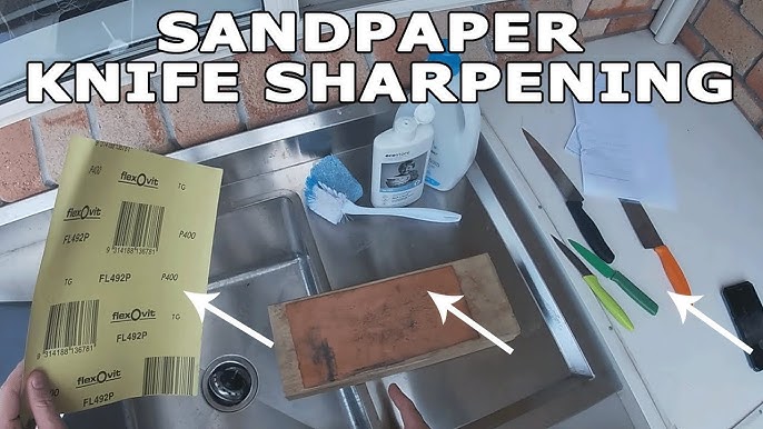 Simple knife sharpener for stones or sandpaper by rlasse