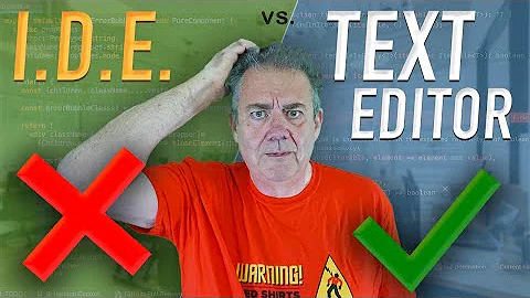 IDE vs Text Editor