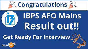 IBPS AFO Mains Result out!! | By Kailash Tiwari