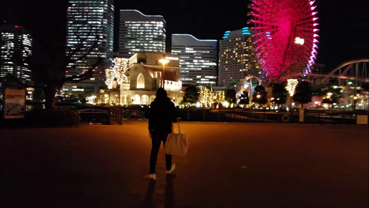 Minato Mirai Yokohama Jepang ( Cantiknya lampu2 disini, tempat romantis