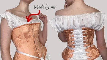 Making an 1860s Corset- Red Threaded 1860s Pattern Vlog