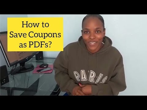 How to Save Coupons as PDF? (On Coupons.com)