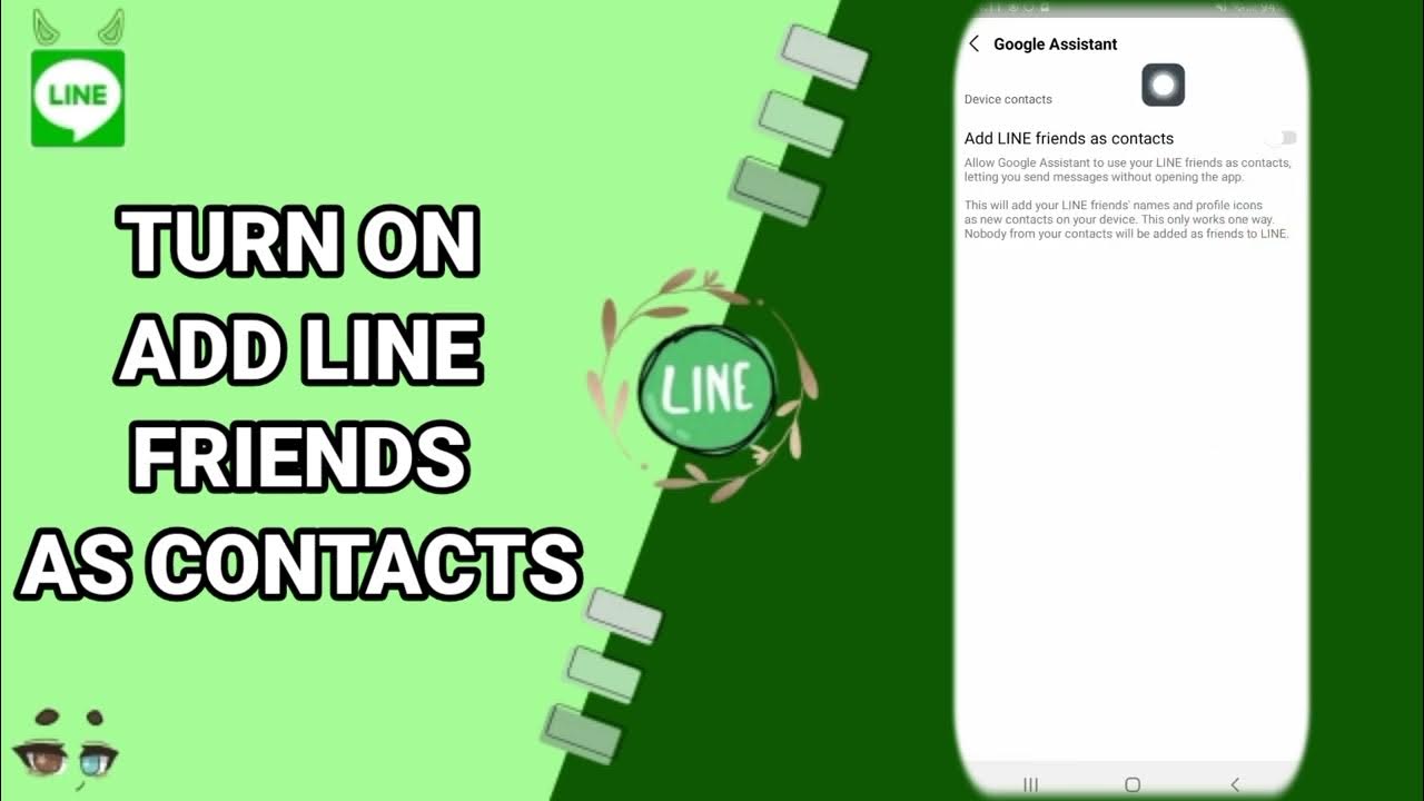 How To Turn On Add Line Friends As Contacts On Line App YouTube