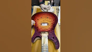 Staining A Private Stock In Electric Tiger Glow PRS Guitars Shorts 