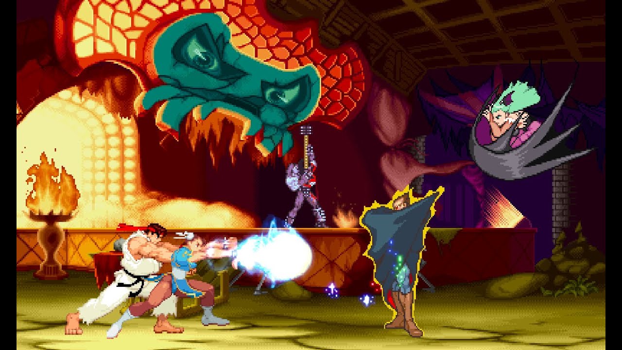 Marvel Vs. Capcom (PotS Style) - Chun-Li & Ryu Vs. Demitri & Morrigan ...