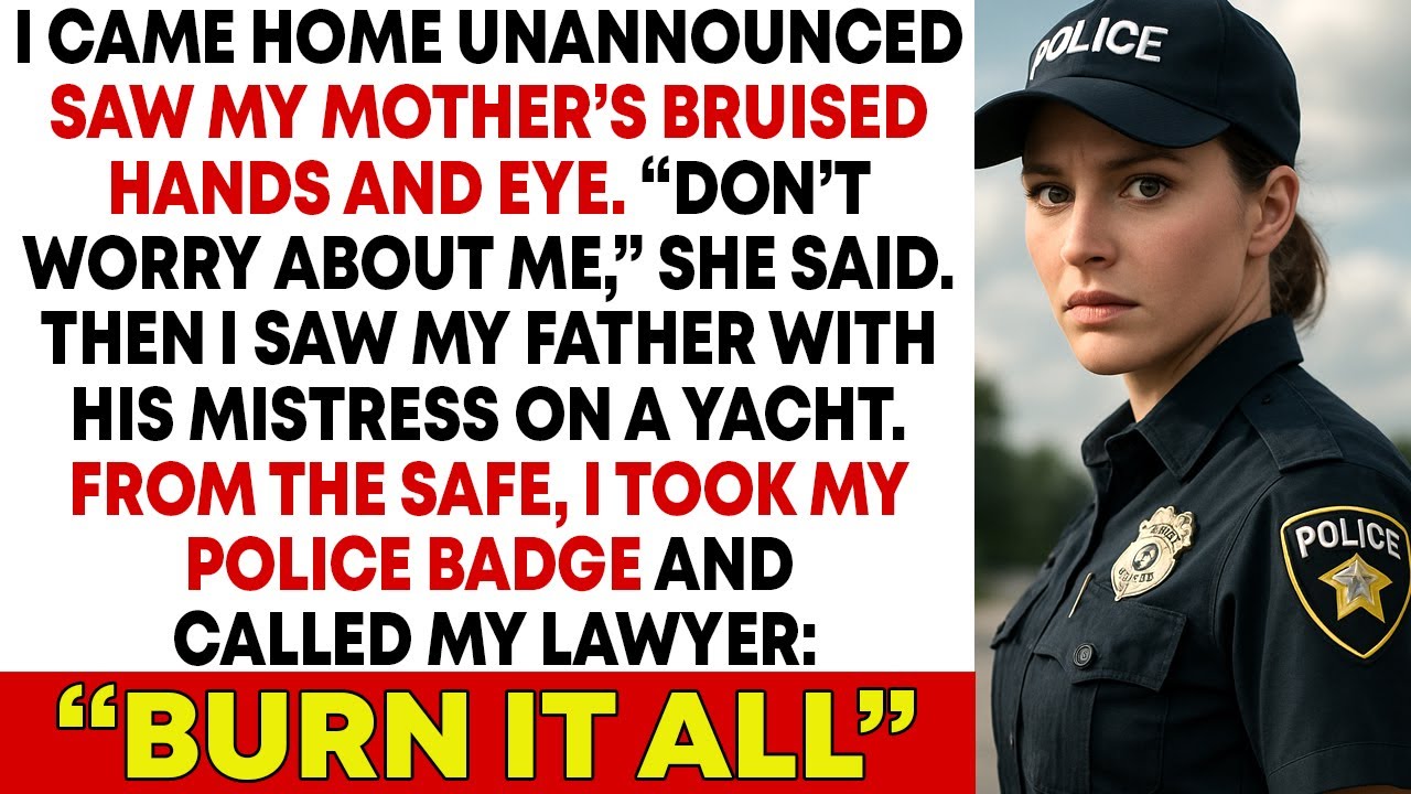 I Came Home Unannounced — Mom’s Bruised. Dad’s With His Mistress on a Yacht…