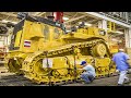 Incredible Heavy Duty CAT KOMATSU Bulldozer Excavator Manufacturing &amp; Assembling Process Technology